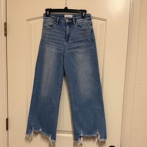 Women's Blue Wide-Leg Jeans